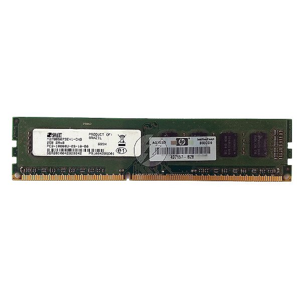 Memória RAM SMART M378B5673EH1-CH9 695H 497157-B28: DDR3, 2GB, 2Rx8, 1066U, UDIMM