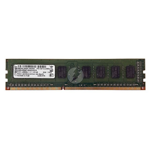Memória RAM SMART SH564568FH8N0QNSCR U23C07R: DDR3, 2GB, 1Rx8, 1600U, UDIMM