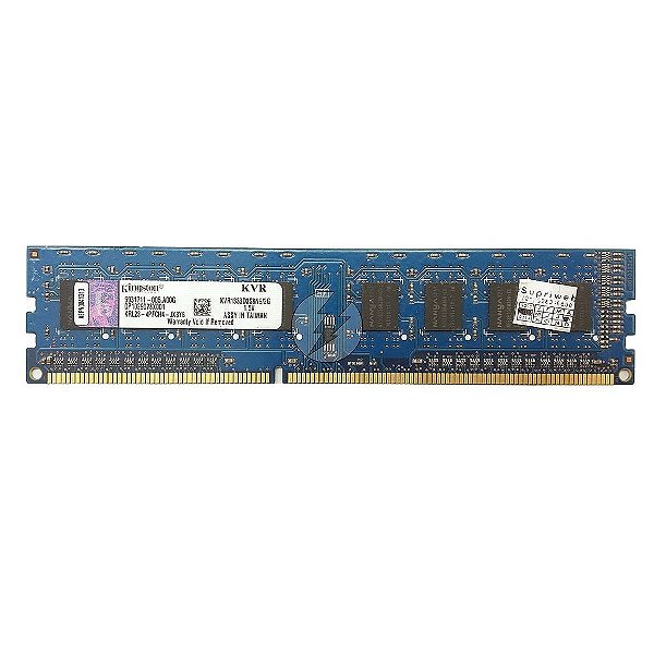 Memória RAM Kingston KVR1333D3S8N9/2G Chip Nanya: DDR3, 2GB, Rx, 1333, UDIMM