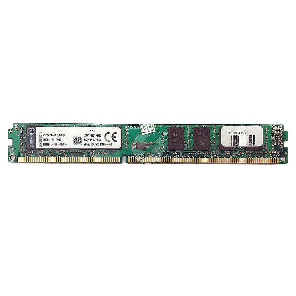 Memória RAM Kingston KVR1333D3N9/2G Chip Hynix: DDR3, 2GB, 2Rx8, 1333, UDIMM, VLP