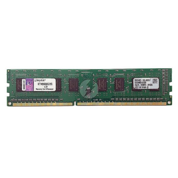Memória RAM Kingston KTH9600C/2G: DDR3, 2GB, 1600U, UDIMM