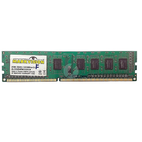 Memória RAM MarkVision ALD32048M1333C9: DDR3, 2GB, Rx, 1333, UDIMM