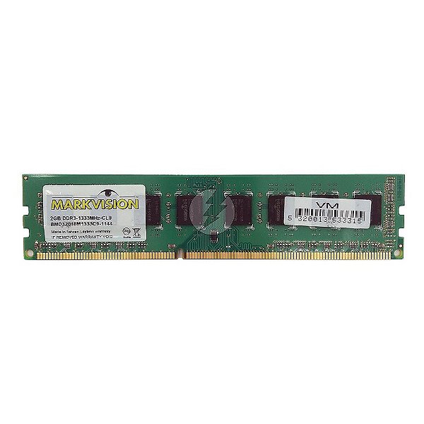 Memória RAM MarkVision BMD32048M1333C9-1144: DDR3, 2GB, Rx, 1333, UDIMM
