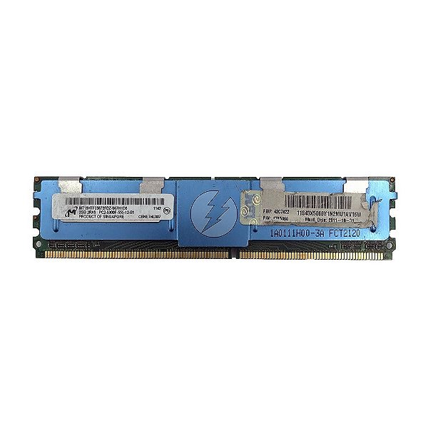 Memória RAM Micron MT18HTF25672FDZ-667H1D6 43X5060: DDR2, 2GB, 2Rx8, 667F, FBDIMM