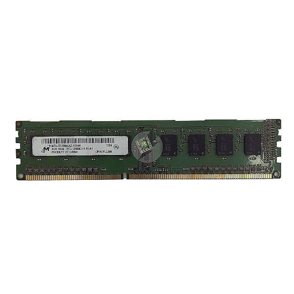 Memória RAM Micron MT8JTF25664AZ-1G6M1: DDR3, 2GB, 1Rx8, 1600U, UDIMM
