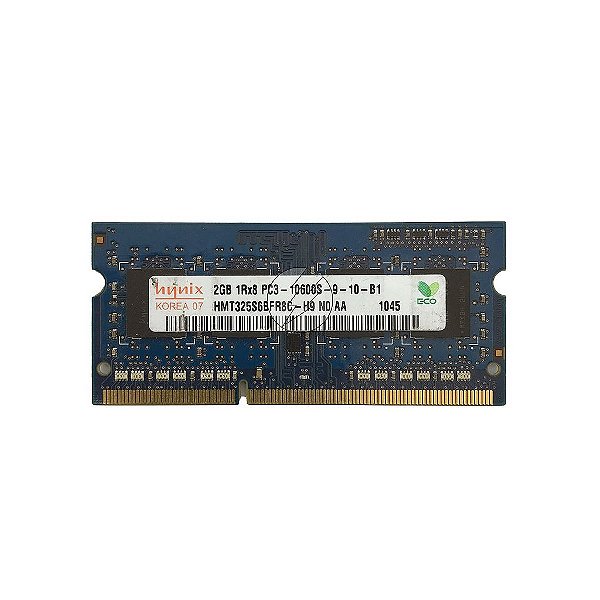 Memória RAM Hynix HMT325S6BFR8C-H9: DDR3, 2GB, 1Rx8, 1333S, SODIMM