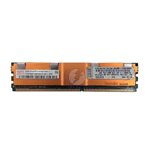 Memória RAM SK Hynix HYMP525F72BP4D2-Y5 39M5790: DDR2, 2GB, 2Rx4, 667F, FBDIMM