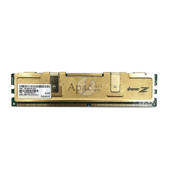 Memória RAM Apacer 78.AAG9O.9K4: DDR2, 2GB, Rx, 667, UDIMM