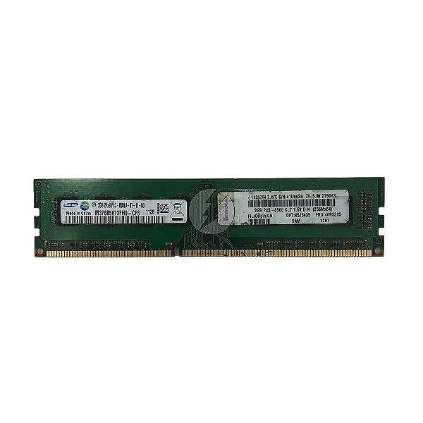 Memória RAM SMART M378B5673FH0-CF8 46R3323: DDR3, 2GB, 2Rx8, 1066U, UDIMM