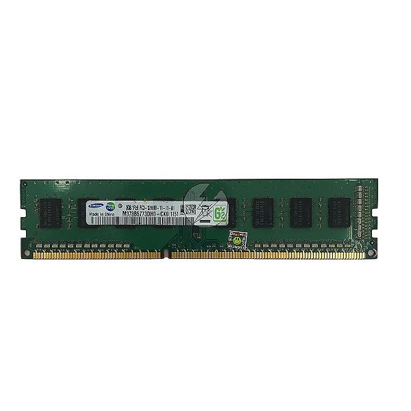 Memória RAM Samsung M378B5773DH0-CK0: DDR3, 2GB, 1Rx8, 1600U, UDIMM