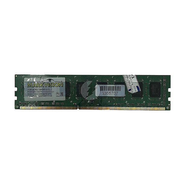 Memória RAM MarkVision 3-10022301 PC8500U-70770: DDR3, 2GB, Rx, 1066, UDIMM