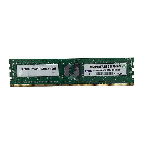 Memória RAM ATP AL56M72B8BJH9S: DDR3, 2GB, Rx, 1333, RDIMM