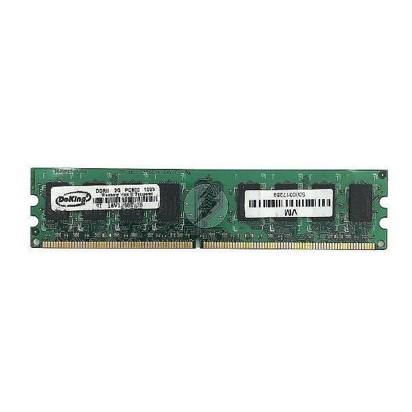 Memória RAM Deking: DDR2, 2GB, Rx, 800, UDIMM