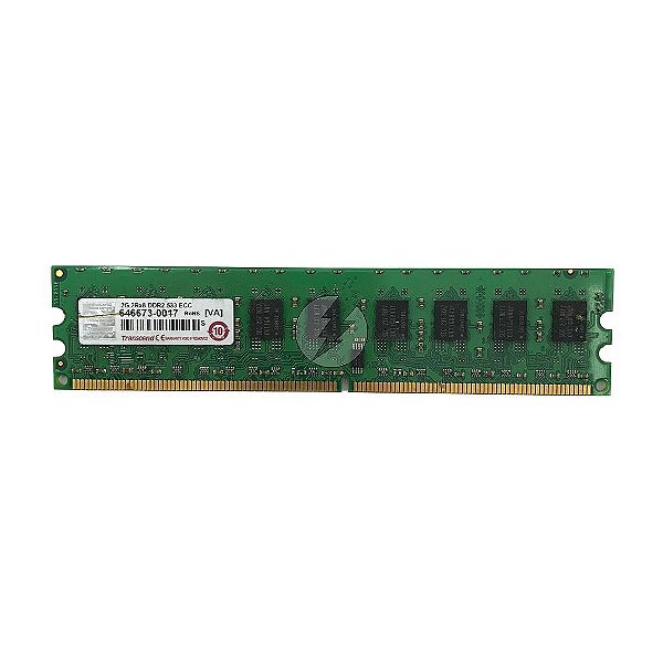 Memória RAM Transcend 646673-0012 0017: DDR2, 2GB, 2Rx8, 533, ECC UDIMM