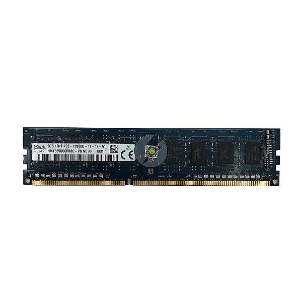 Memória RAM SK Hynix HMT325U6CFR8C-PB: DDR3, 2GB, 1Rx8, 1600U, UDIMM