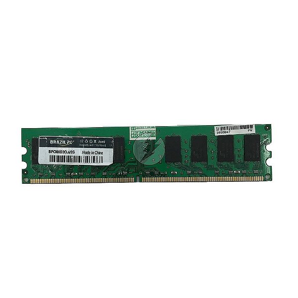 Memória RAM Brazil PC BPC800D2CL6/2G Chip Promos: DDR2, 2GB, 800, UDIMM