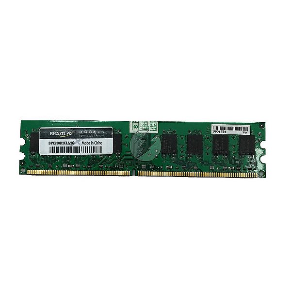 Memória RAM Brazil PC BPC800D2CL6/2G Chip Elpida: DDR2, 2GB, 800, UDIMM