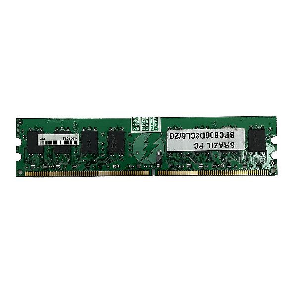 Memória RAM Brazil PC BPC800D2CL6/2G Chip Micron: DDR2, 2GB, 800, UDIMM