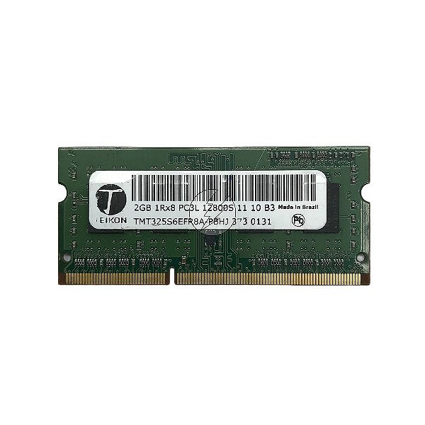 Memória RAM Teikon TMT325S6EFR8A-PBHJ: DDR3L, 2GB, 1Rx8, 1600MHz, 12800S, SODIMM