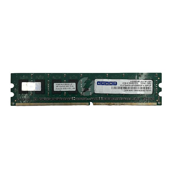 Memória RAM Avant AVF6456U61E6800FX-SPXP: DDR2, 2GB, Rx, 800, UDIMM