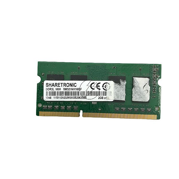 Memória RAM ShareTronic SM321NH16IBF: DDR3L, 2GB, , 1600, SODIMM