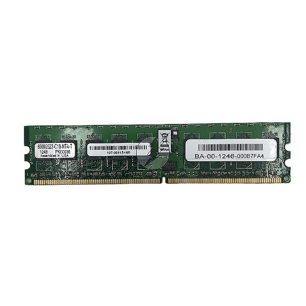 Memória RAM NetApp 69002523-C10-NTA-T PK00036 107-00115+A0: DDR3, 2GB, Rx, 1333MHz, 10600R, RDIMM