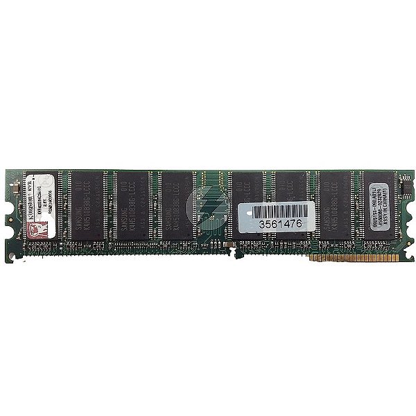 Memória RAM Kingston KVR400X64C3A/1G Chip Samsung: DDR1, 1GB, 2Rx8, 400, UDIMM