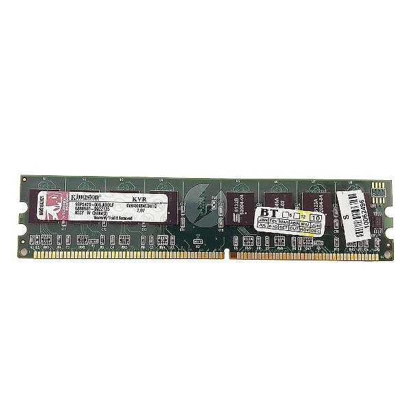 Memória RAM Kingston KVR400X64C3A/1G Chip S: DDR1, 1GB, 2Rx8, 400, UDIMM
