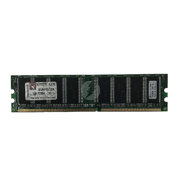 Memória RAM Kingston KVR400/1GR: DDR1, 1GB, Rx, 400, UDIMM