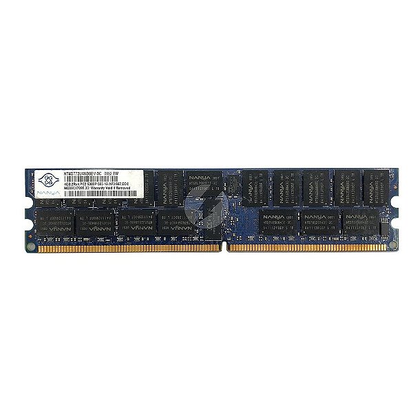 Memória RAM Nanya NT4GT72U4ND0BV-3C 405477-061: DDR2, 4GB, 2Rx4, 667P, RDIMM