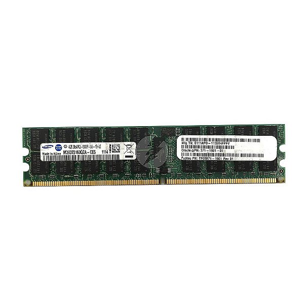 Memória RAM Samsung M393T5160QZA-CE6 371-1901-01 CF00371-1901: DDR2, 4GB, 2Rx4, 667P, RDIMM