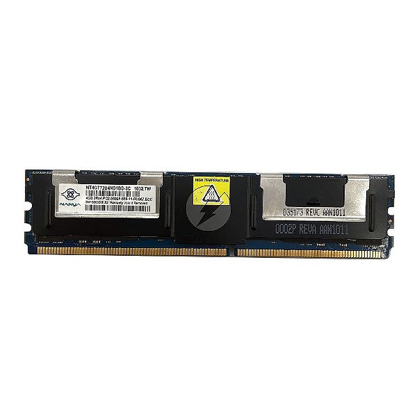 Memória RAM Nanya NT4GT72U4ND1BD-3C 398708-061: DDR2, 4GB, 2Rx4, 667F, FBDIMM