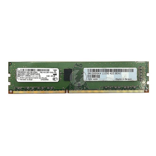 Memória RAM SMART SH564128FH8N0TNSDG U43D05G 655410-D0B: DDR3, 4GB, 2Rx8, 1600, UDIMM