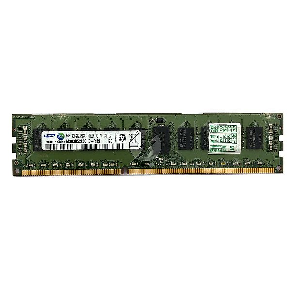 Memória RAM Samsung M393B5273CH0-YH9: DDR3L, 4GB, 2Rx8, 1333R, RDIMM