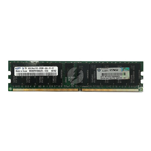 Memória RAM Samsung M393T5168AZ0-CCC SLZB5Y1 345115-861: DDR2, 4GB, 2Rx4, 400R, RDIMM