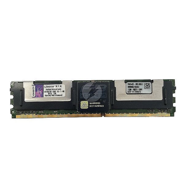 Memória RAM Kingston KVR667D2Q8F5/4G: DDR2, 4GB, 4Rx8, 667F, FBDIMM