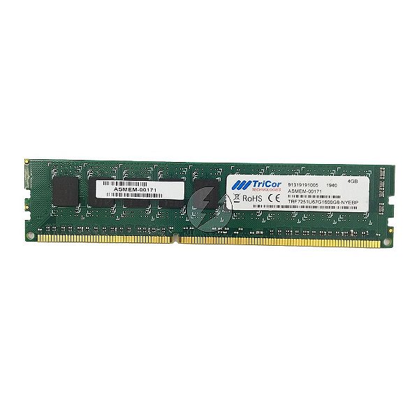 Memória RAM TriCor ASMEM-00171 TRF7251U67G1600G8-NYEBP: DDR3, 4GB, 1600, UDIMM