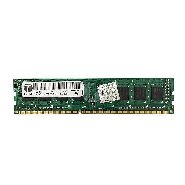 Memória RAM Teikon TMT451U6BFR8C-PBHJ: DDR3, 4GB, 1Rx8, 1600U, UDIMM