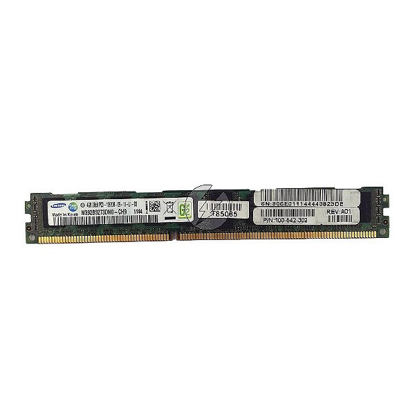 Memória RAM Samsung M392B5273DH0-CH9 100-542-302: DDR3, 4GB, 2Rx8, 1333R, RDIMM, VLP