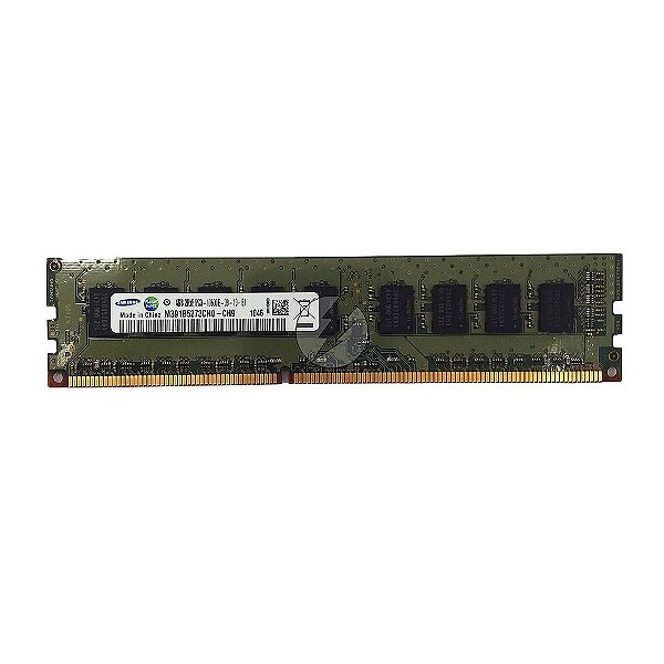 Memória RAM Samsung M391B5273CH0-CH9: DDR3, 4GB, 2Rx8, 1333E, ECC UDIMM