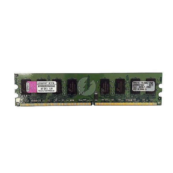 Memória RAM Kingston KVR800D2N5K2/4G: DDR2, 4GB, 800, UDIMM