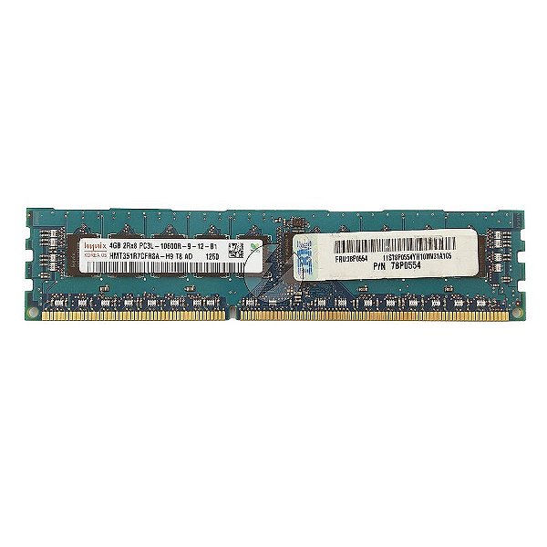 Memória RAM SK hynix HMT351R7CFR8A-H9 78P0554: DDR3L, 4GB, 2Rx8, 1333R, RDIMM