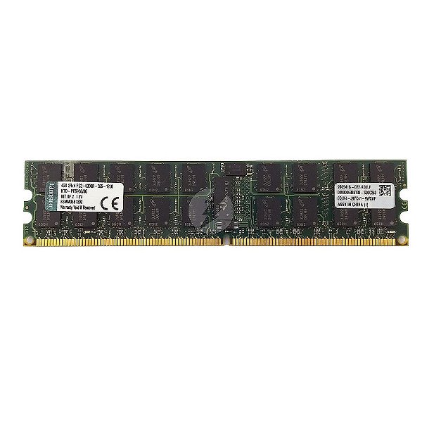 Memória RAM Kingston KTD-PE6950/8G Chip Micron: DDR2, 4GB, Rx, 667P, RDIMM