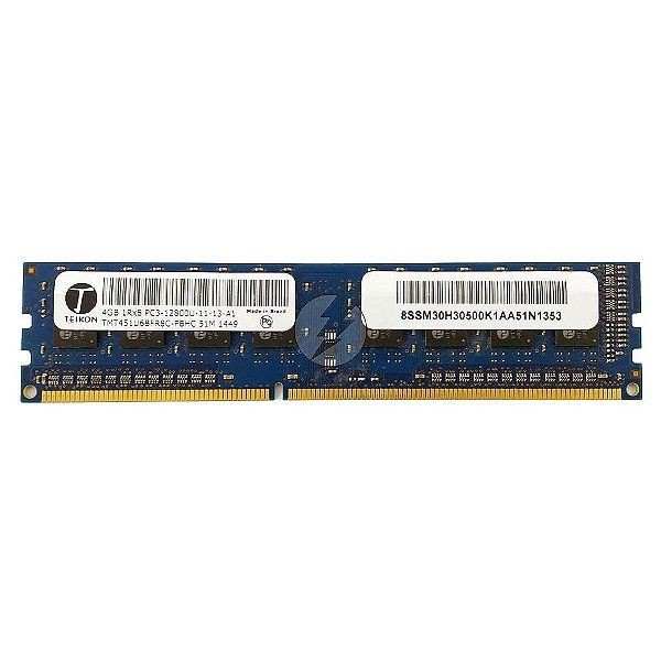 Memória RAM Teikon TMT451U6BFR8C-PBHC: DDR3, 4GB, 1Rx8, 1600U, UDIMM