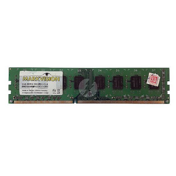 Memória RAM MarkVision BMD34096M1333C9-1205: DDR3, 4GB, Rx, 1333, UDIMM