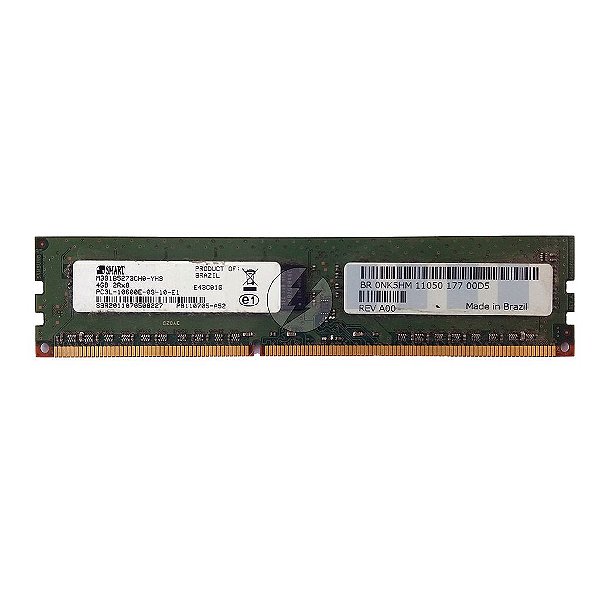 Memória RAM SMART M391B5273CH0-YH9 E43C01G 0NK5HM: DDR3L, 4GB, 2Rx8, 1066E, ECC UDIMM