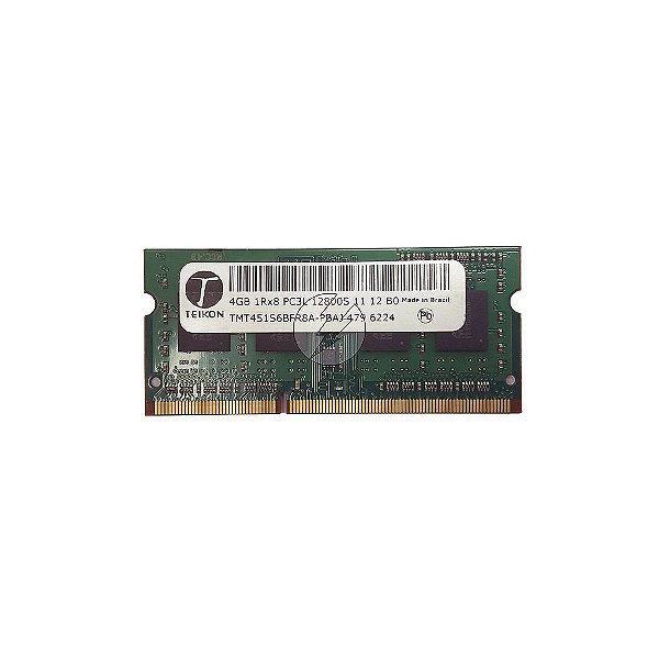 Memória RAM Teikon TMT451S6BFR8A-PBAJ: DDR3L, 4GB, 1Rx8, 1600S, SODIMM