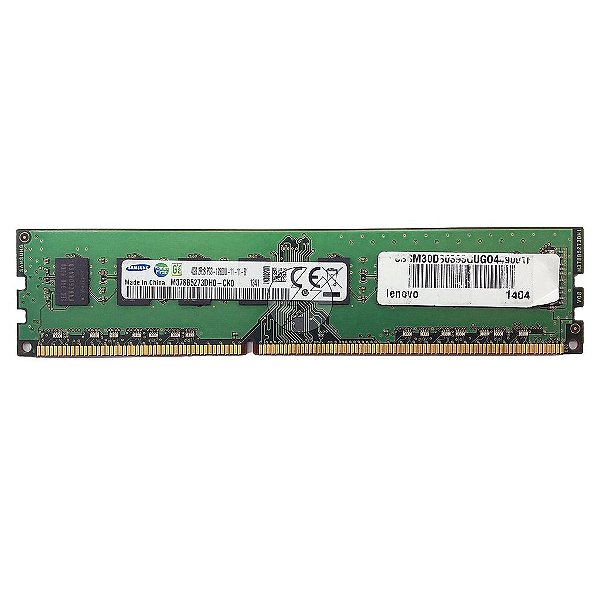 Memória RAM Samsung M378B5273DH0-CK0: DDR3, 4GB, 2Rx8, 1600U, UDIMM