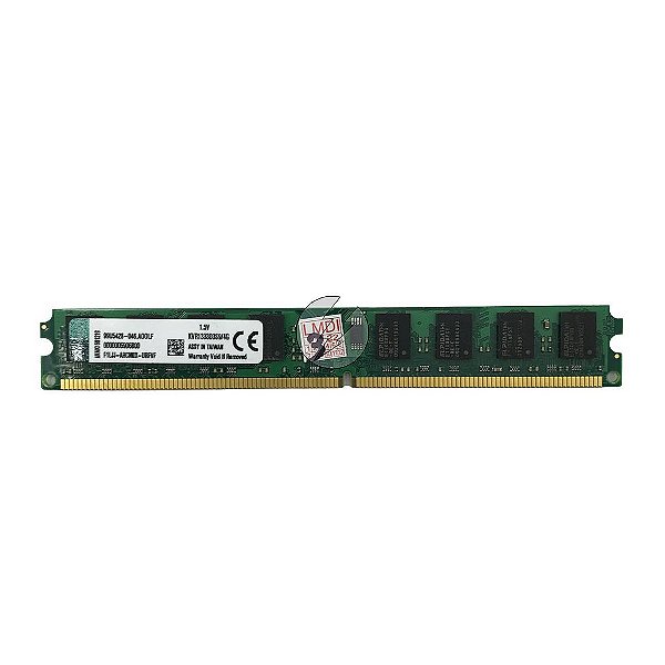 Memória RAM Kingston KVR1333D3S9/4G Chip Elpida: DDR3, 4GB, 2Rx8, 1333, UDIMM, VLP