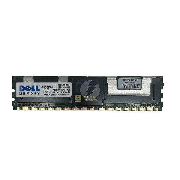 Memória RAM Dell SNP9F035CK2/8G: DDR2, 4GB, Rx, 667F, UDIMM